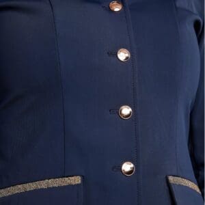 Montar MOGlenda Rosegold Caviar Tape & Crystal Jacket Navy - 40, Navy