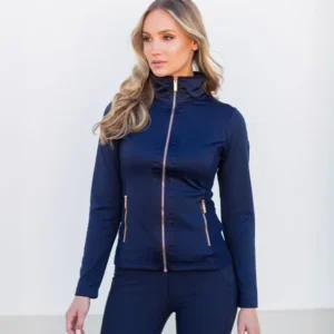 Equestrian Stockholm Fleece Jacket Lagoon Blush