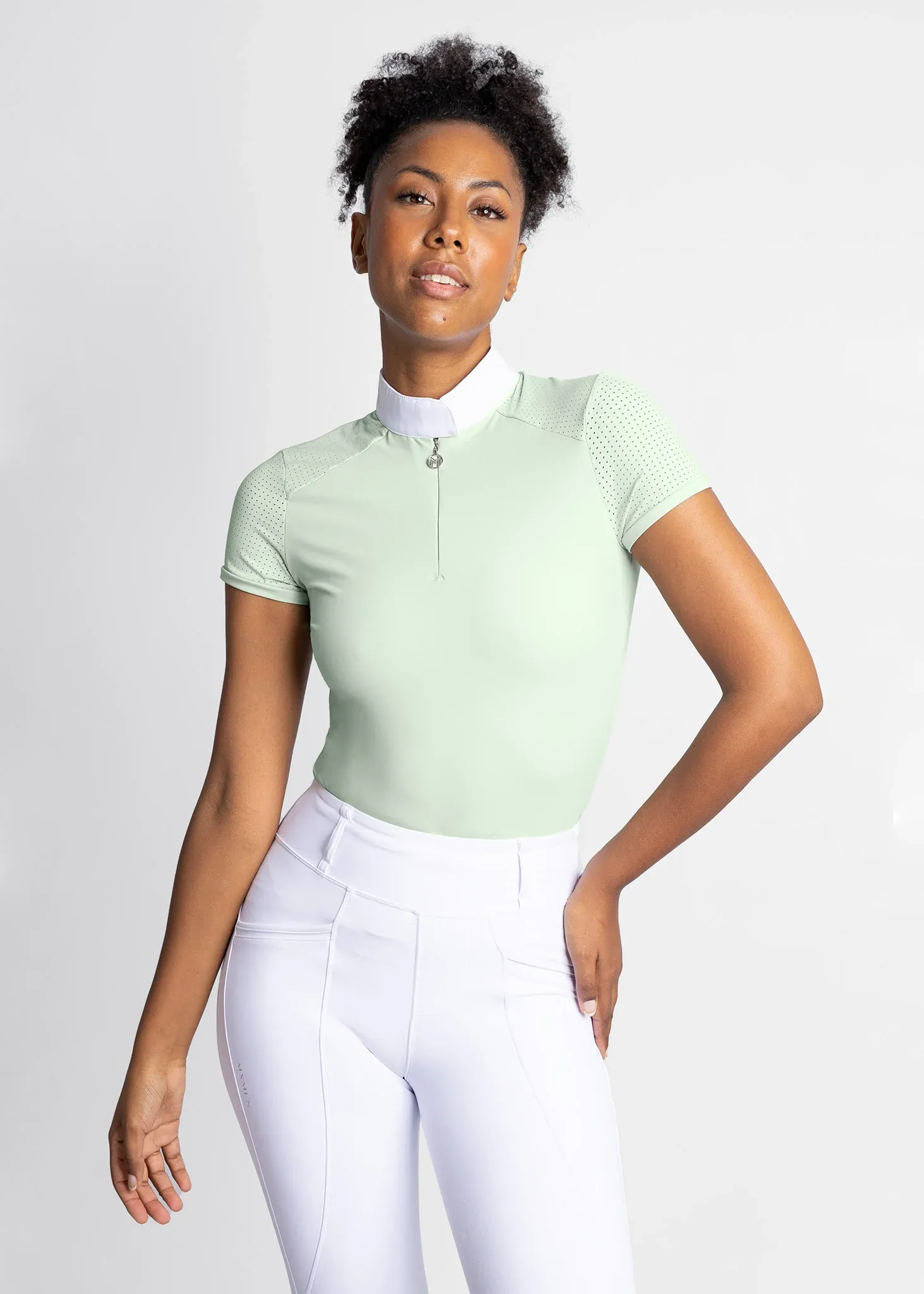 Maximilian Air Short Sleeve Show Shirt Women