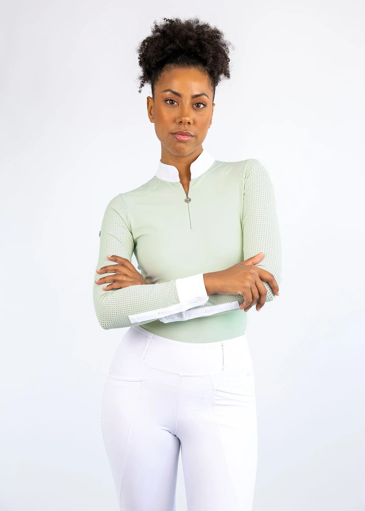 Maximilian Air Long Sleeve Show Shirt Women