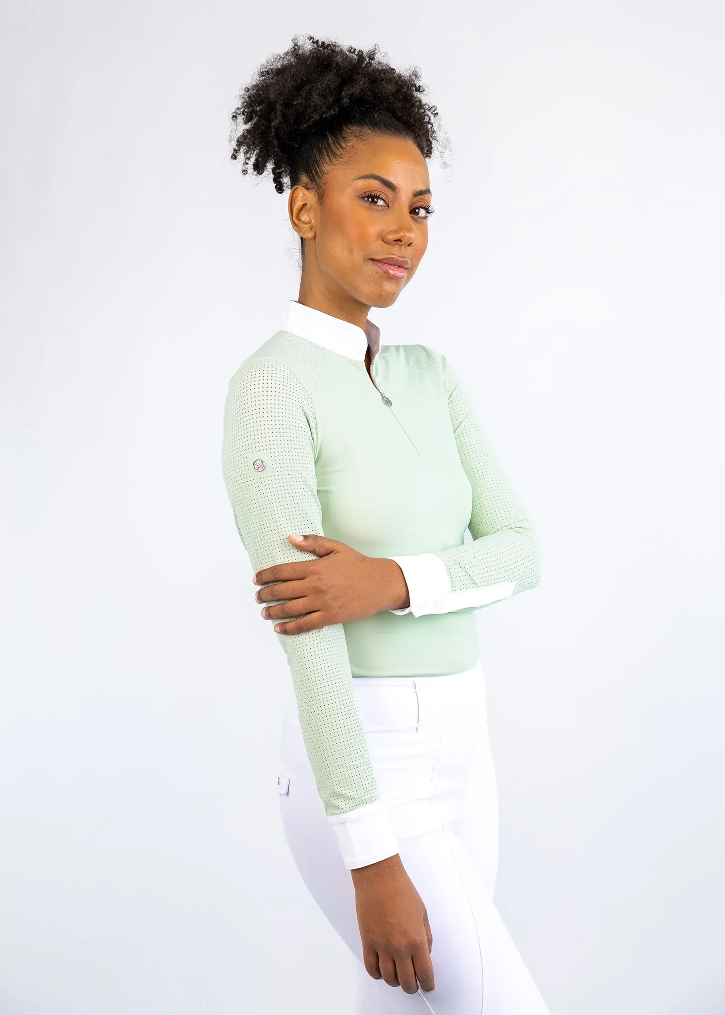 Maximilian Air Long Sleeve Show Shirt Women