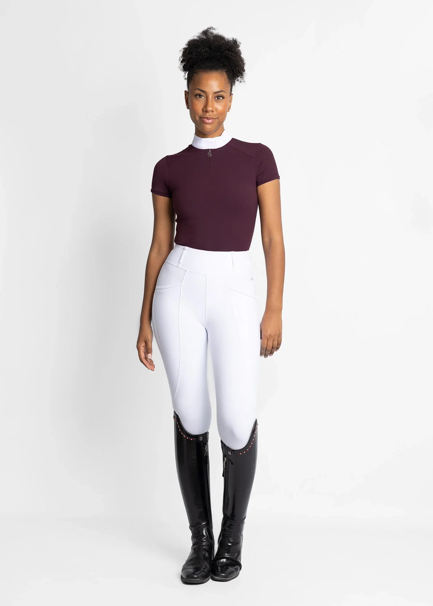 Maximilian Air Short Sleeve Show Shirt Women