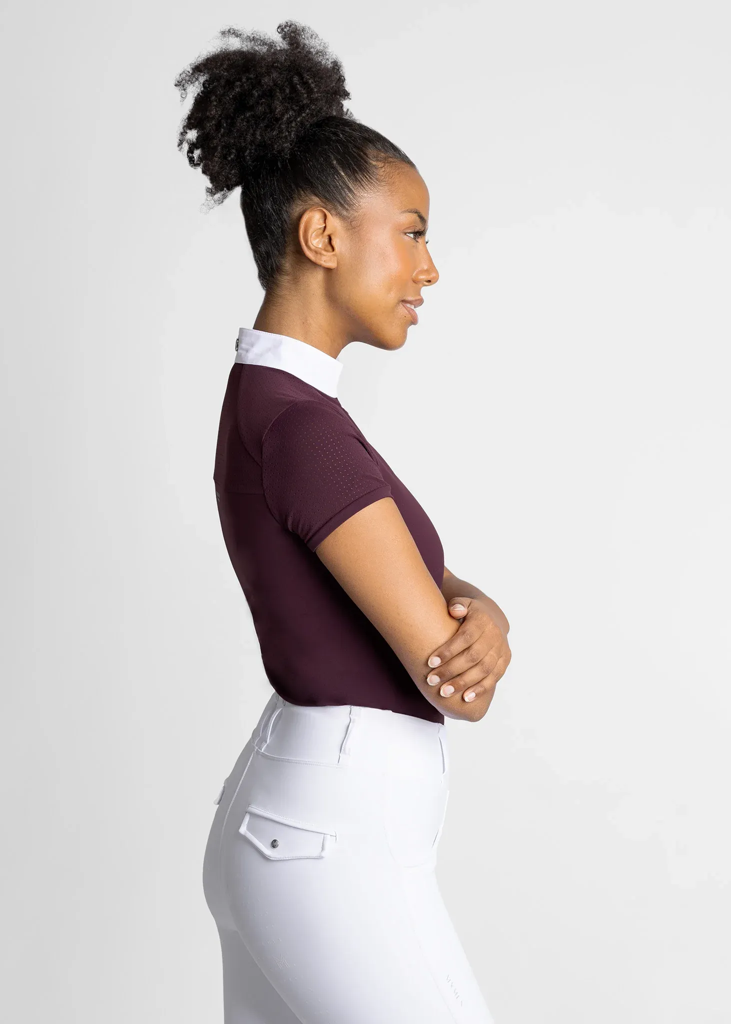 Maximilian Air Short Sleeve Show Shirt Women
