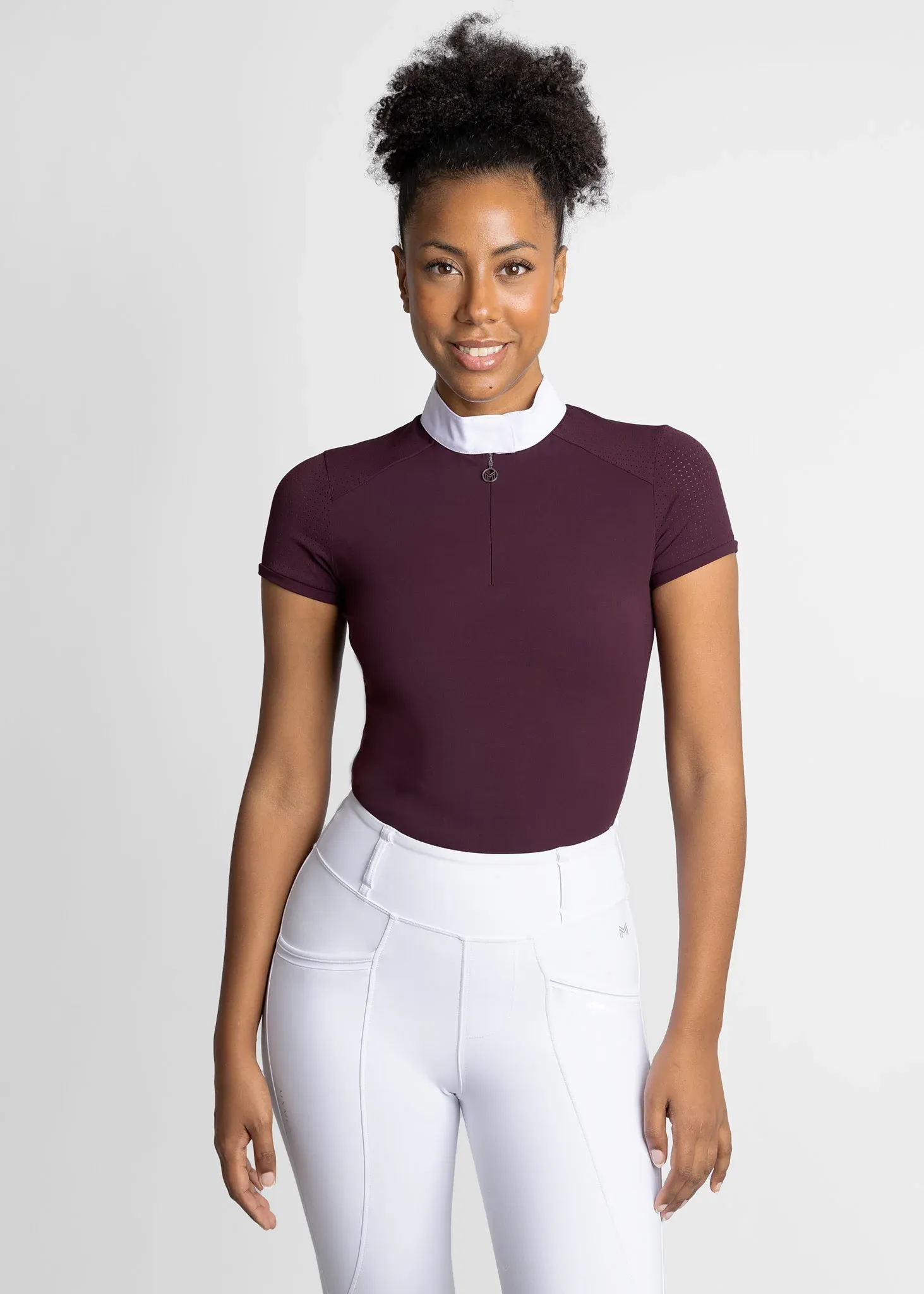 Maximilian Air Short Sleeve Show Shirt Women