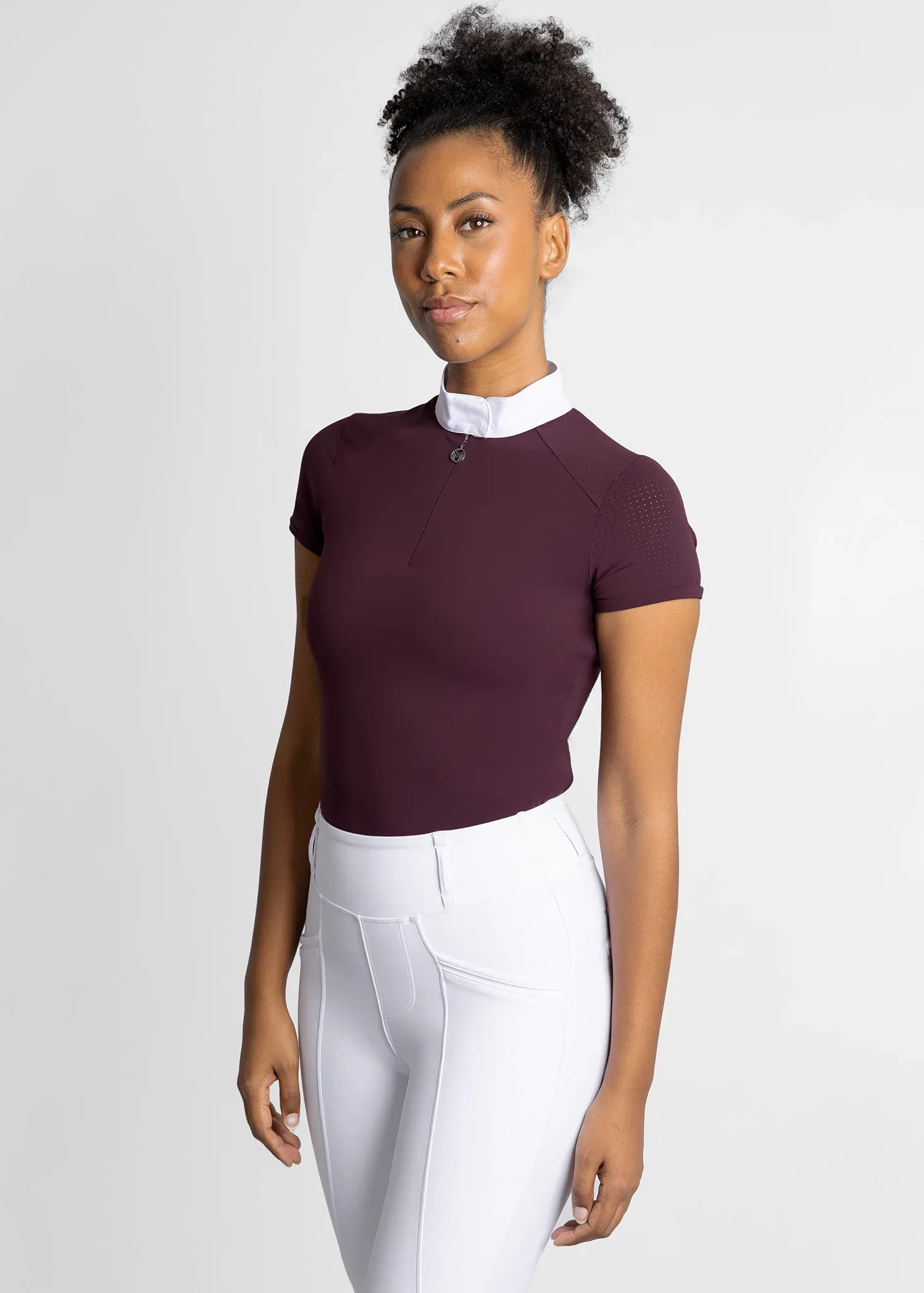 Maximilian Air Short Sleeve Show Shirt Women