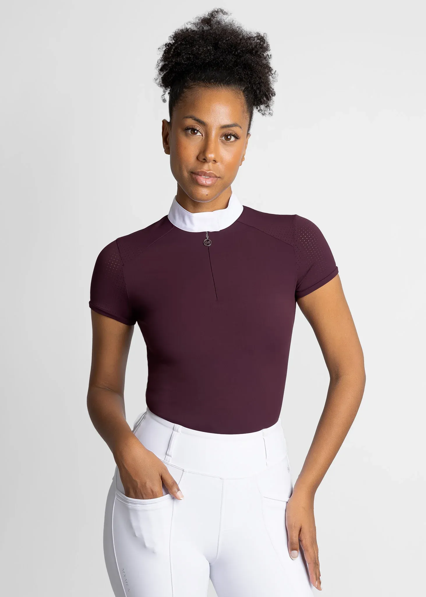 Maximilian Air Short Sleeve Show Shirt Women