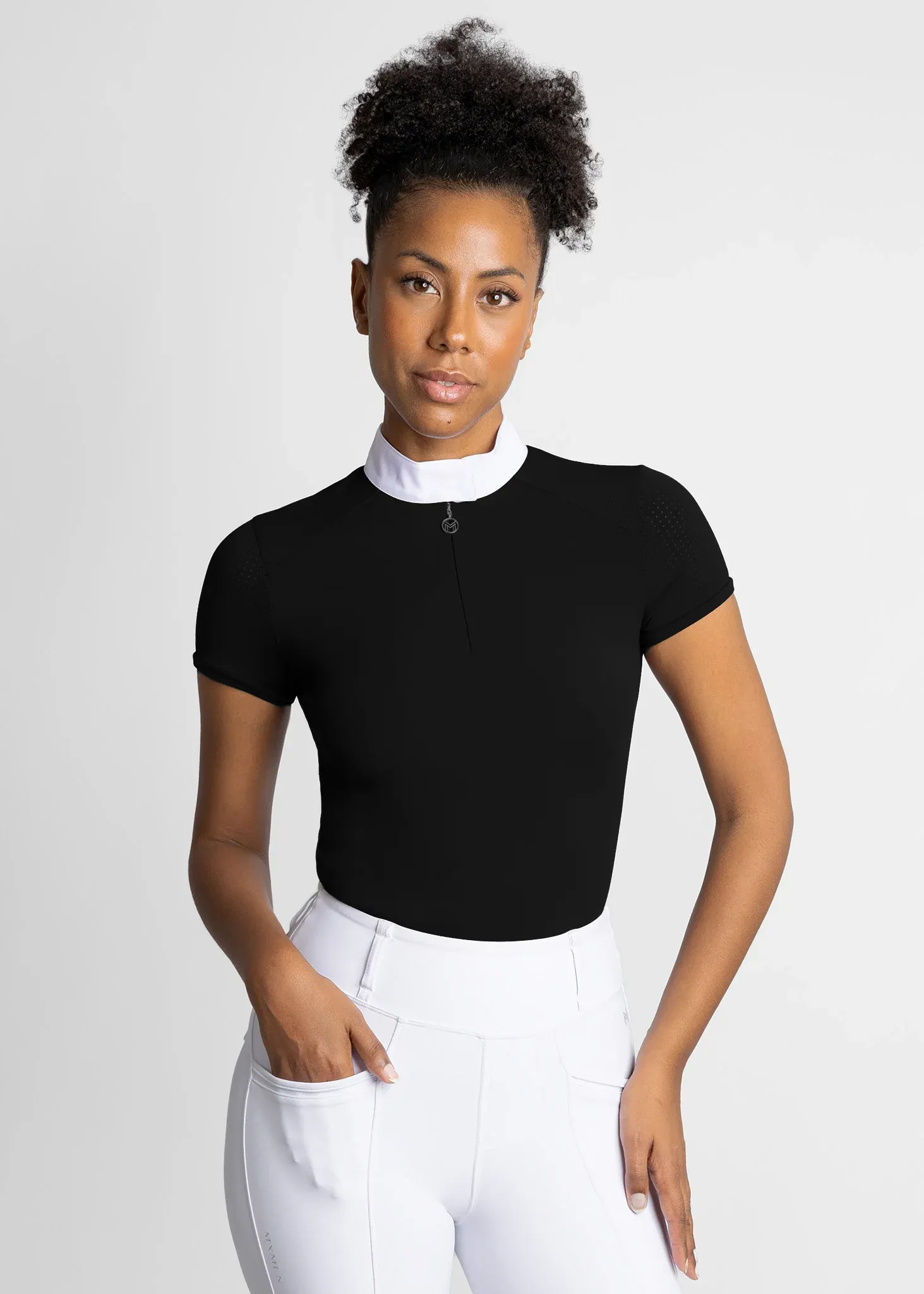 Maximilian Air Short Sleeve Show Shirt Women