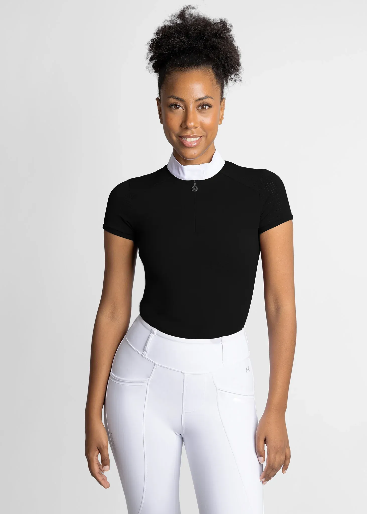 Maximilian Air Short Sleeve Show Shirt Women