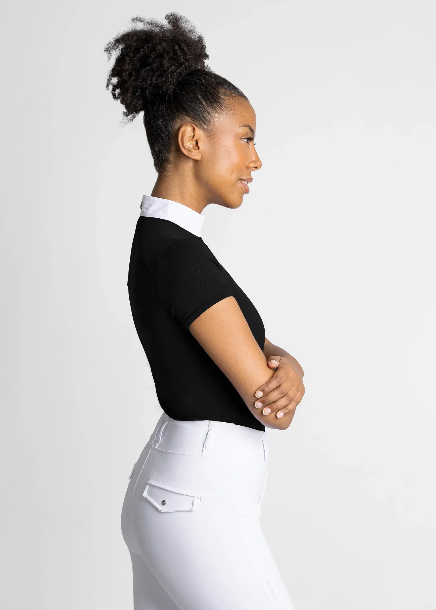 Maximilian Air Short Sleeve Show Shirt Women