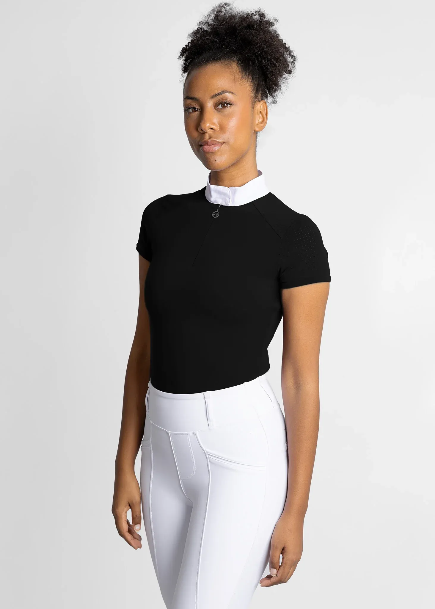 Maximilian Air Short Sleeve Show Shirt Women