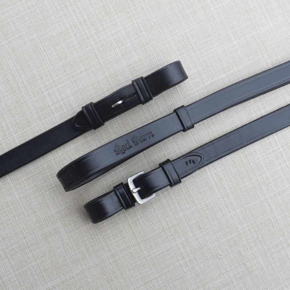 KL Select 1/2 Curb Reins Black Pin