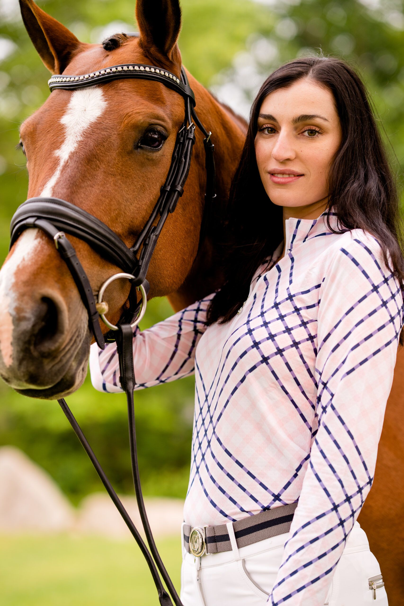 KL Select Flexion Patent Rolled Dressage Bridle with Reins