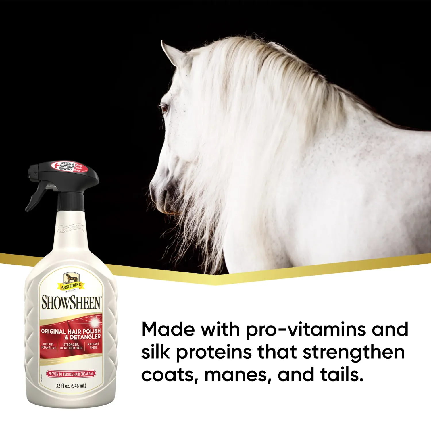 Absorbine ShowSheen Original Hair Polish & Detangler