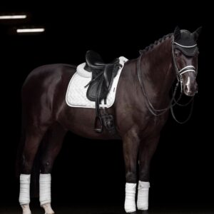 LeMieux Crystal Suede Dressage Pad White