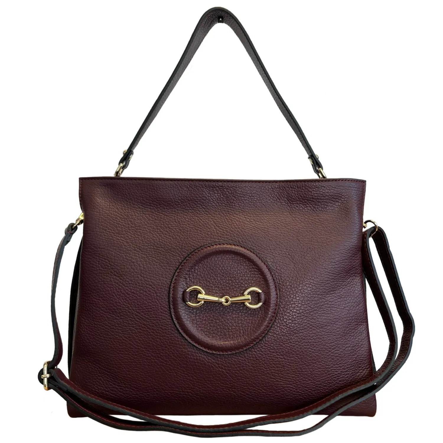 Modarno Women's Shoulder/Hand Bag in Metal Clamp Style