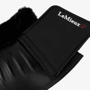 Rubber Bell Boots With Fleece Black