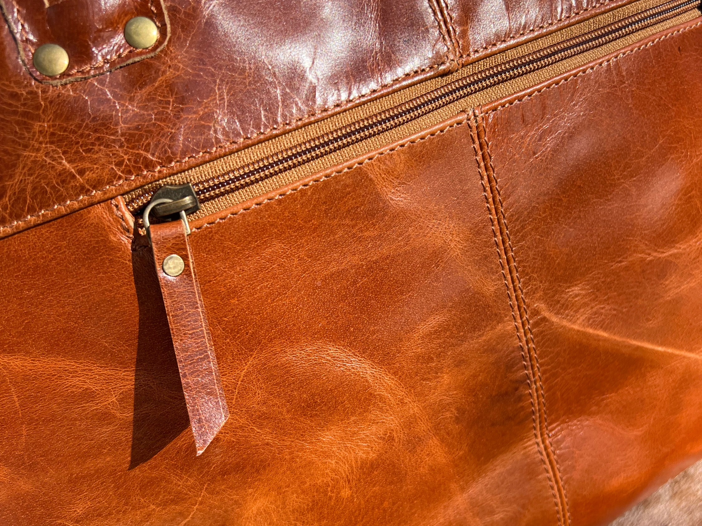 Equestrian Snaffle Bit Newmarket Leather Tote Bag Purse
