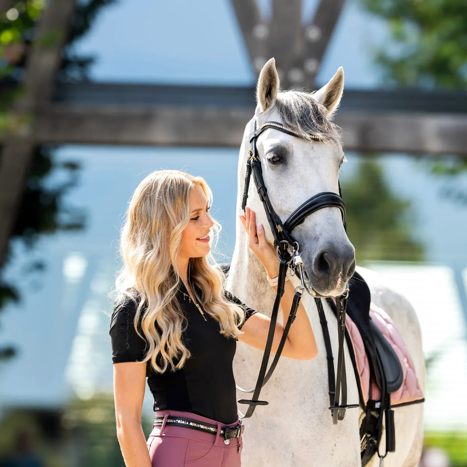 Riding Breeches Amsterdam - Dark Rose - Full Seat