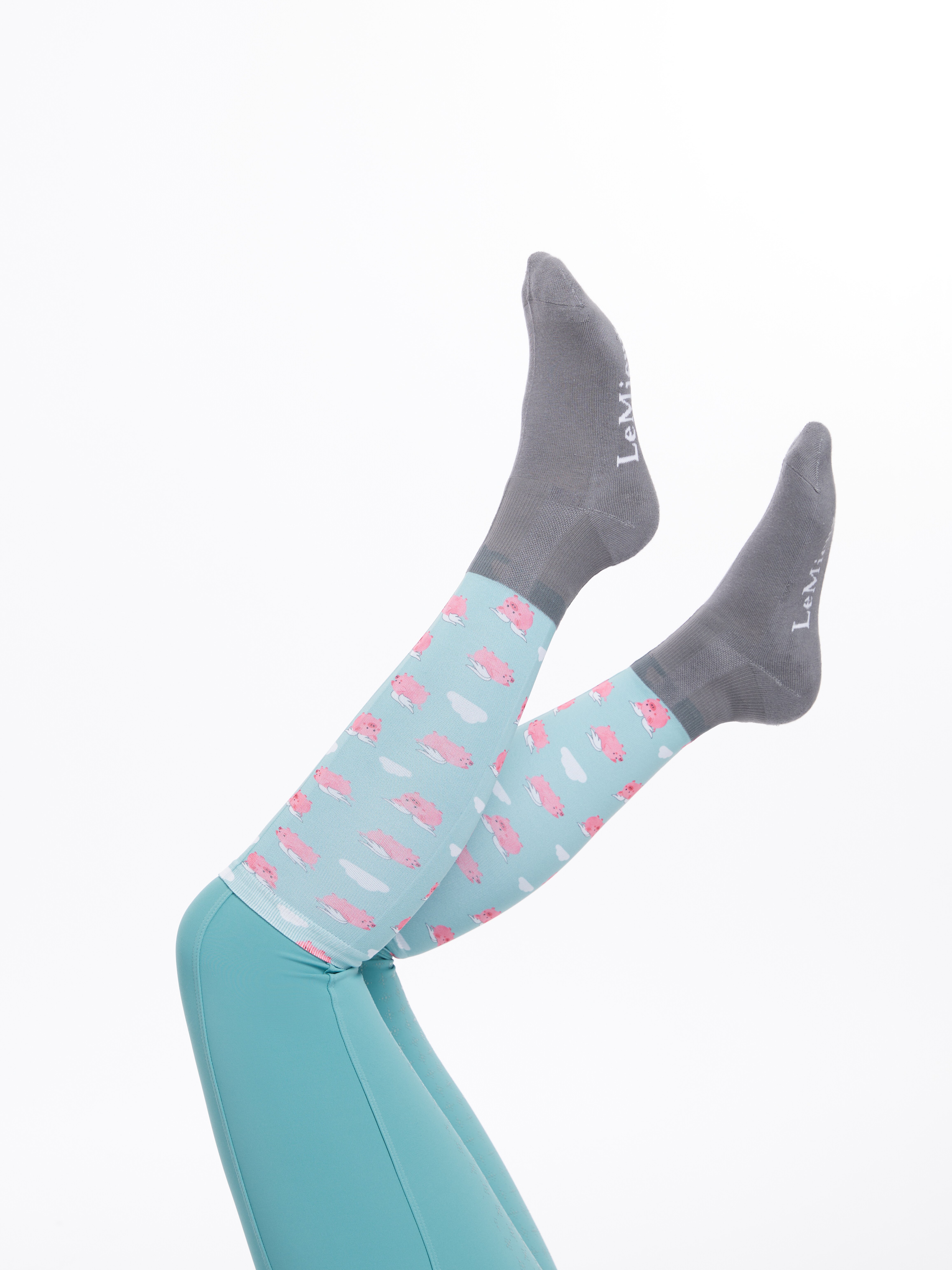 LeMieux Footsie Socks Flying Pigs