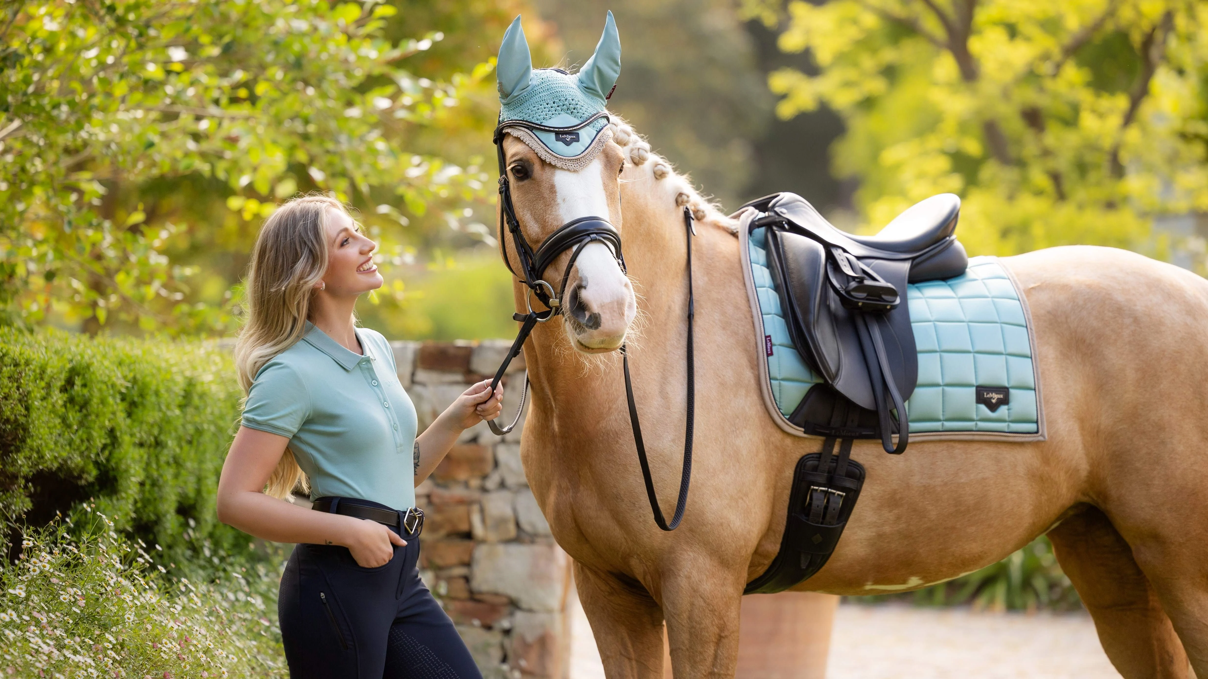 LeMieux Loire Classic Dressage Square Aqua